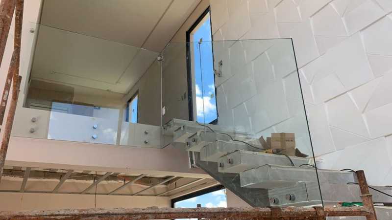 Instalação de Guarda Corpo Alumínio Pederneiras - Guarda Corpo de Vidro para Escada